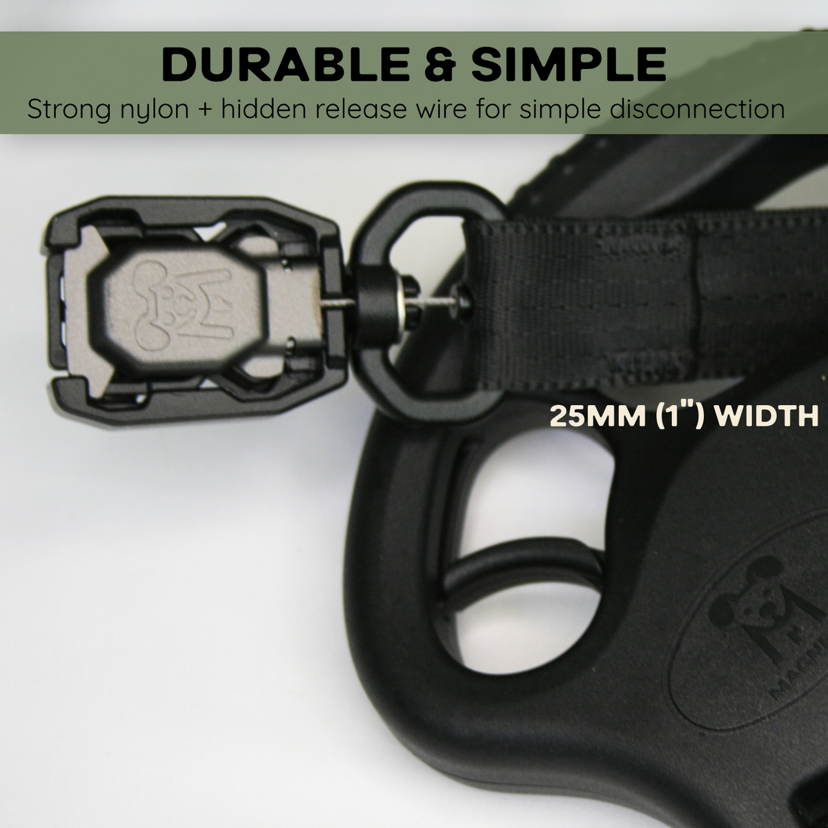 K9 Quick Release Leash handle and stitching detail