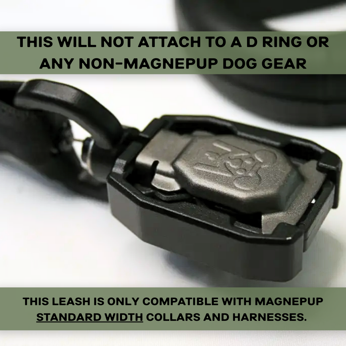 K9 Quick Release Leash full length, black