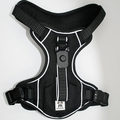 Standard harness in Onyx Black, top view