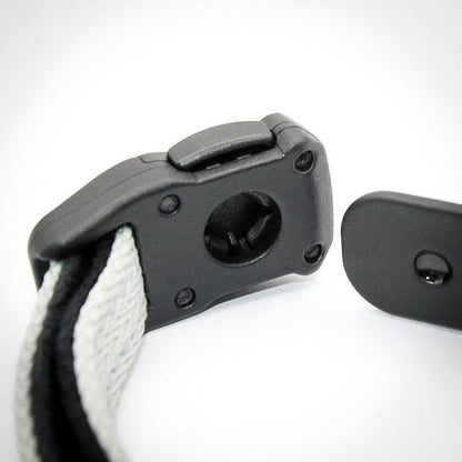 Silver Sage Slim collar — buckle open