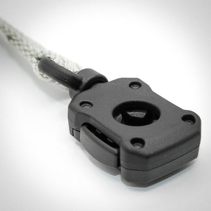 Silver Sage Slim leash — buckle, top view