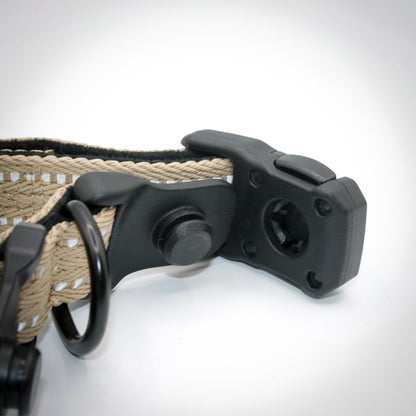 Desert Tan Standard collar — buckle open