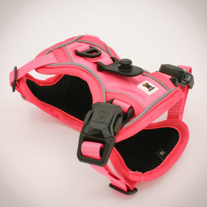 Pink XS Harness — angled view